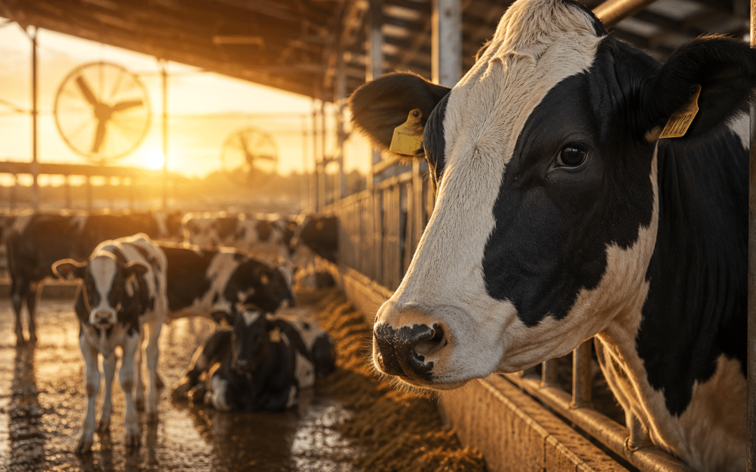 Estrés por calor en rumiantes: efectos en vacas lecheras y ganado vacuno de engorde